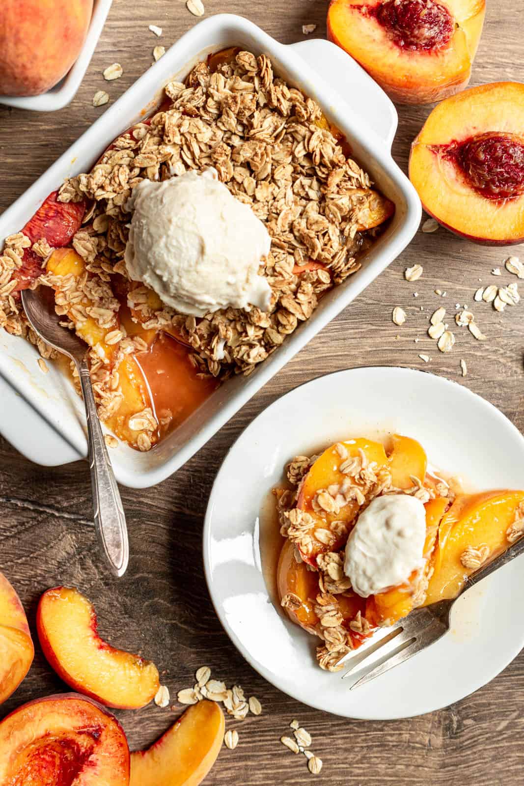 Vegan Peach Crisp