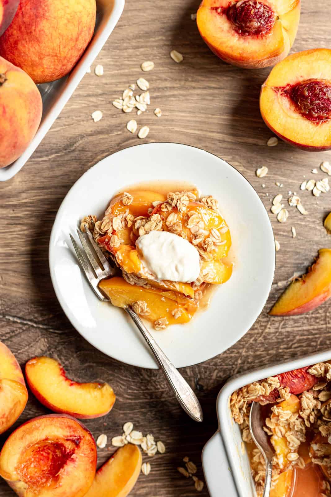 Vegan Peach Crisp