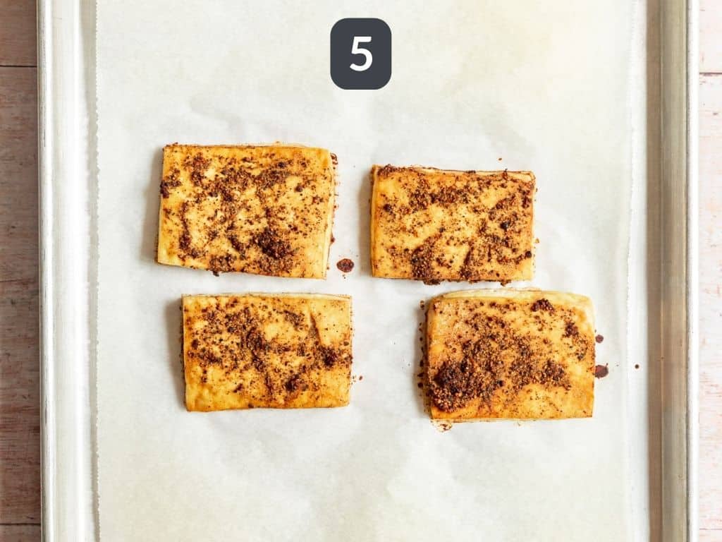 Lemon Pepper Tofu Step 5 - bake.
