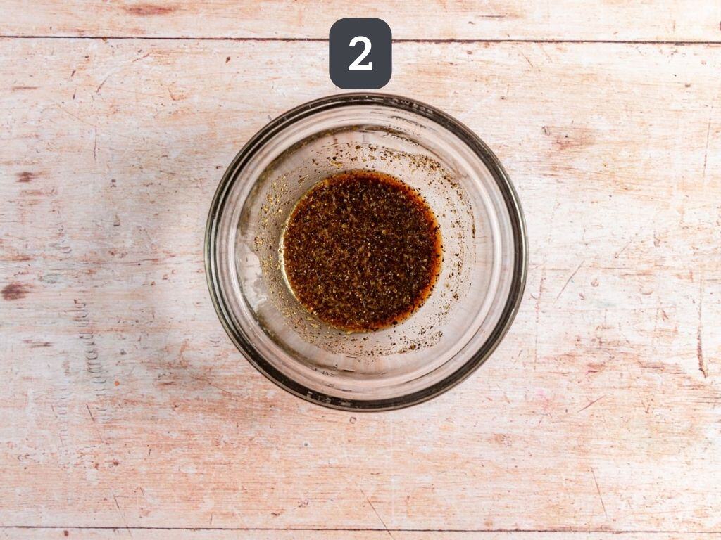 Lemon Pepper Tofu Step 2 - whisk the lemon pepper sauce.