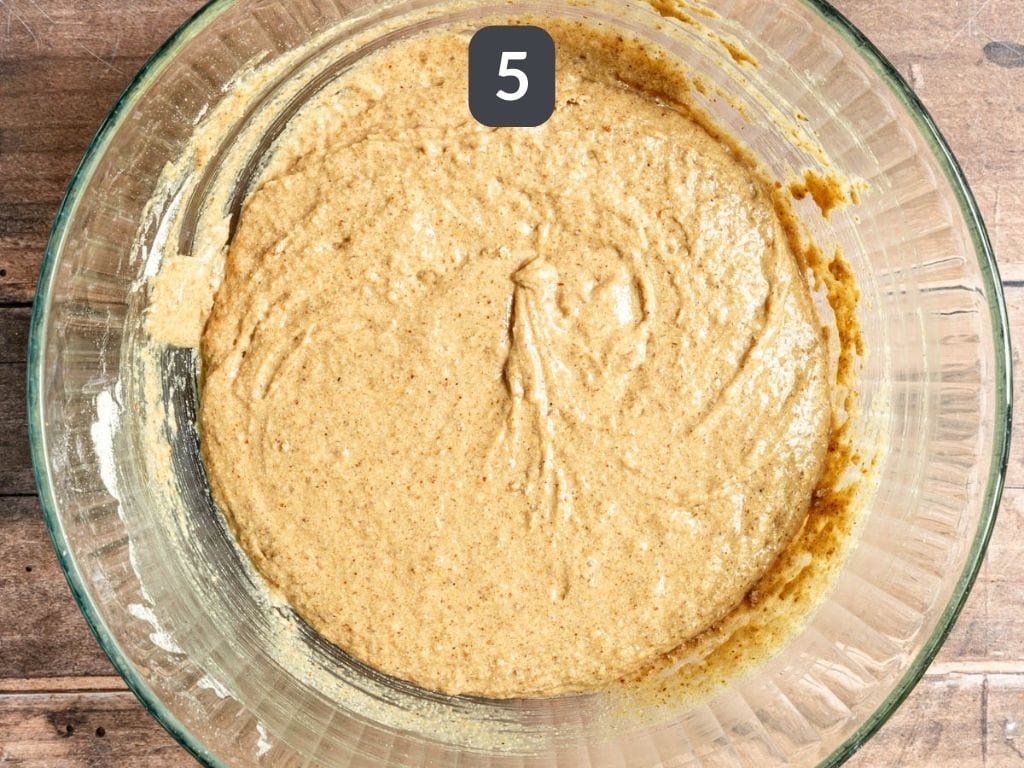 Vegan Coffee Cake Step 5 - add the dry ingredients.