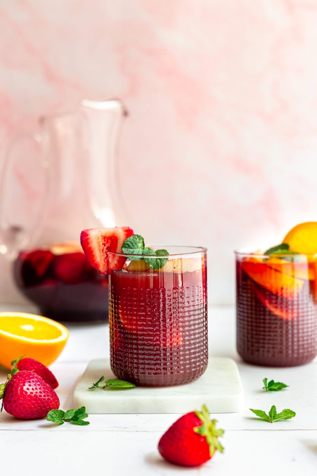 Easy Red Sangria Mocktail