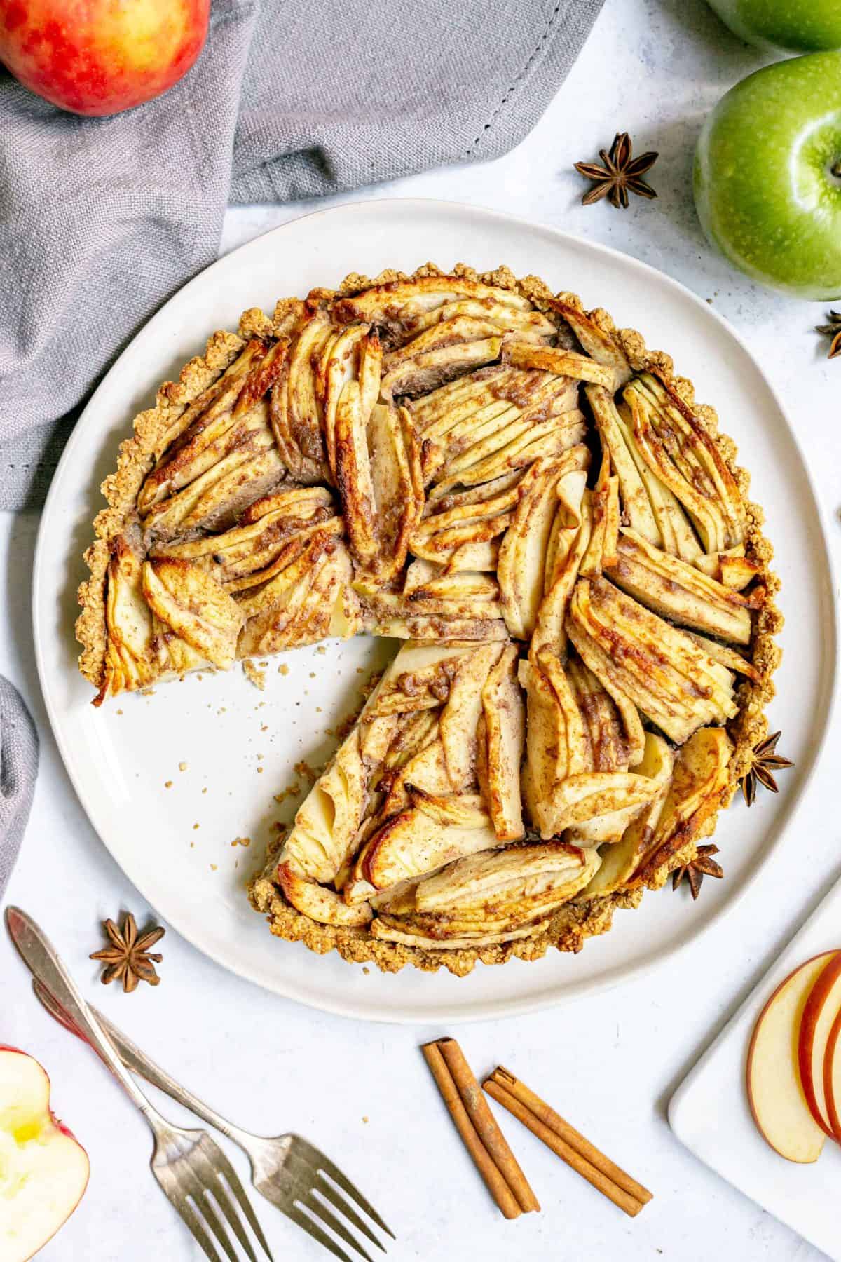 Gluten-Free Vegan Apple Tart