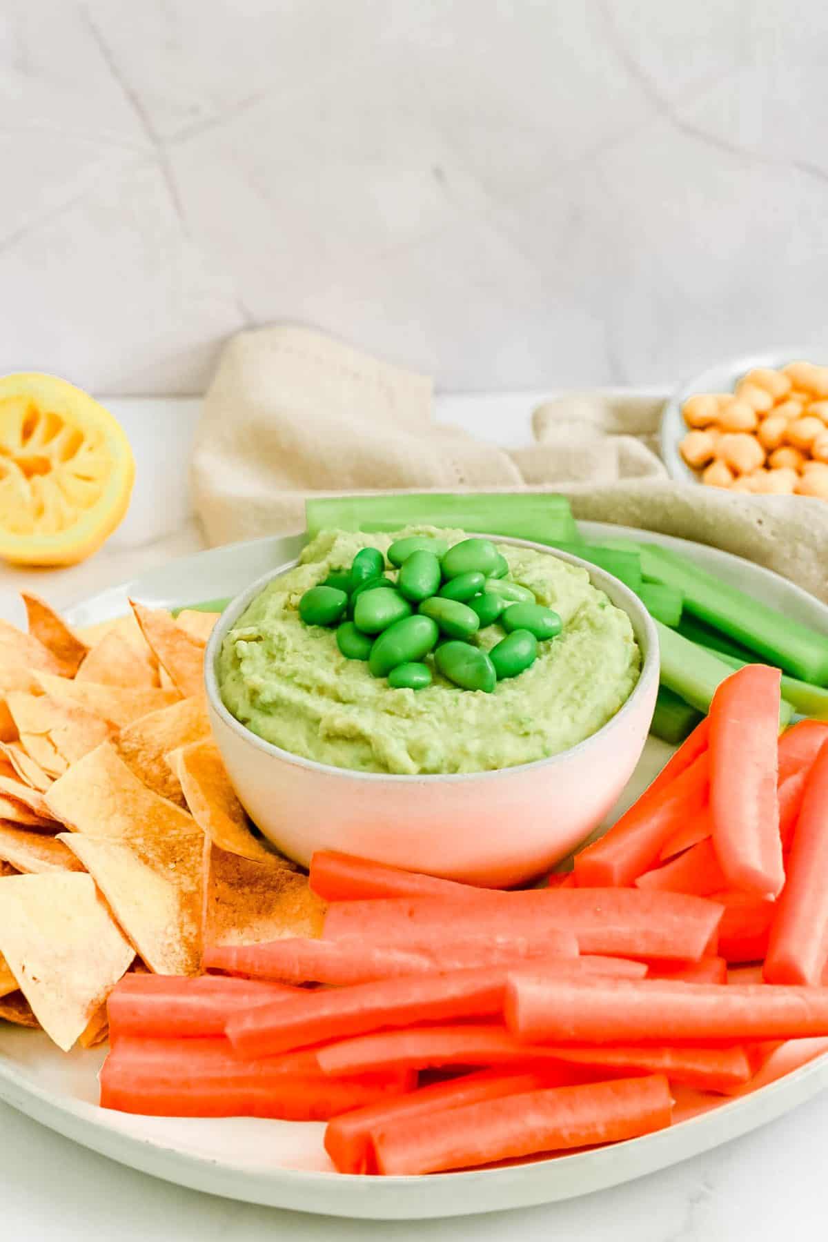 Oil-Free Edamame Hummus