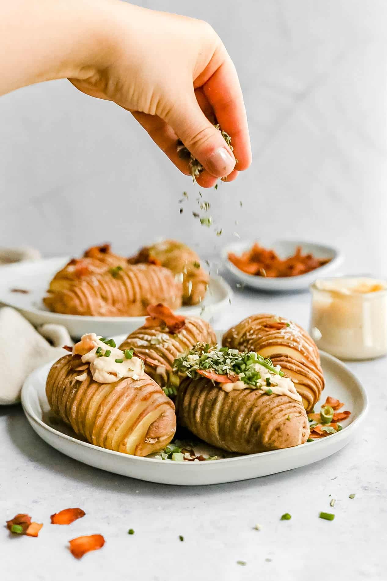 Oil-Free Hasselback Potatoes