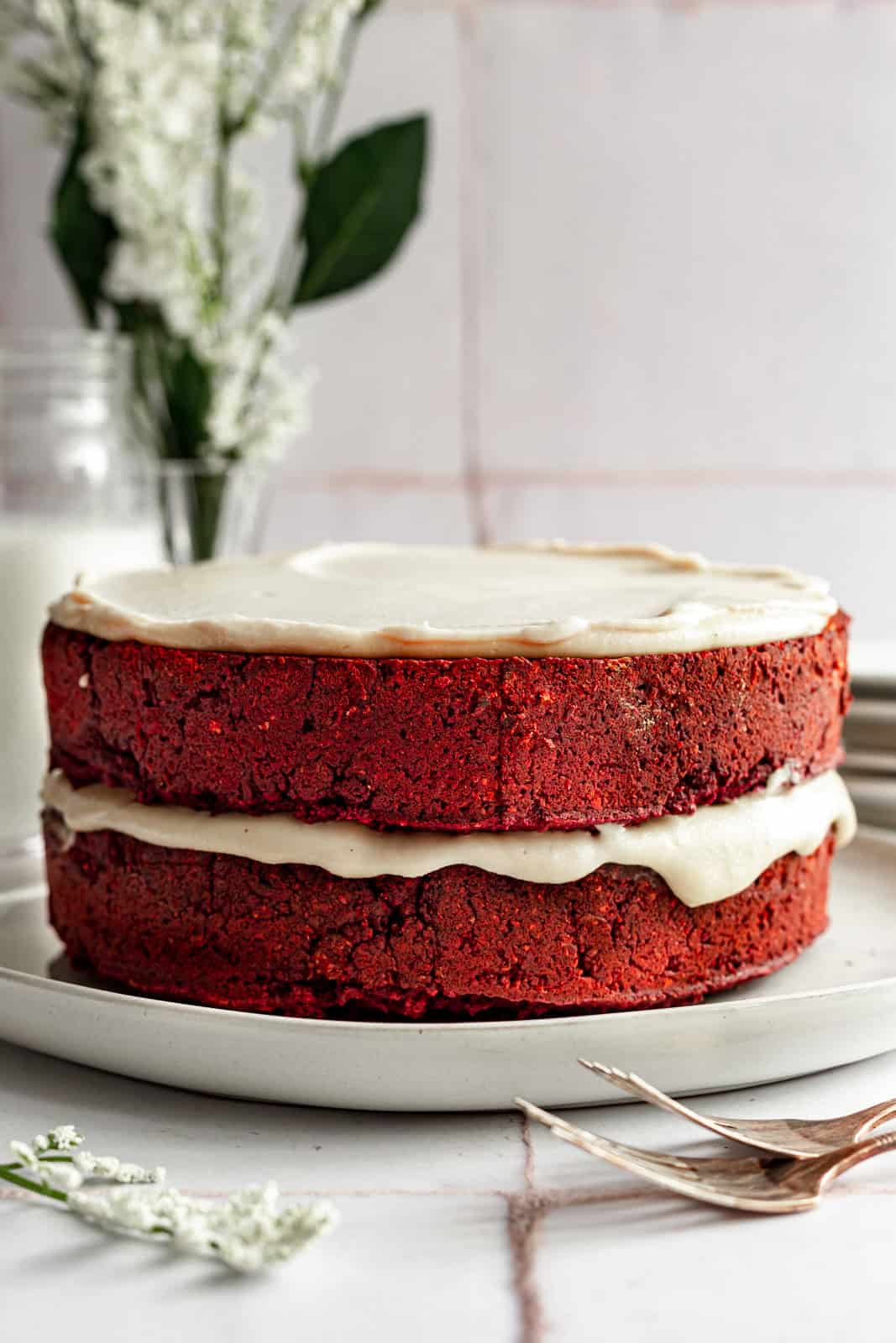 Plant-Based Red Velvet Cake