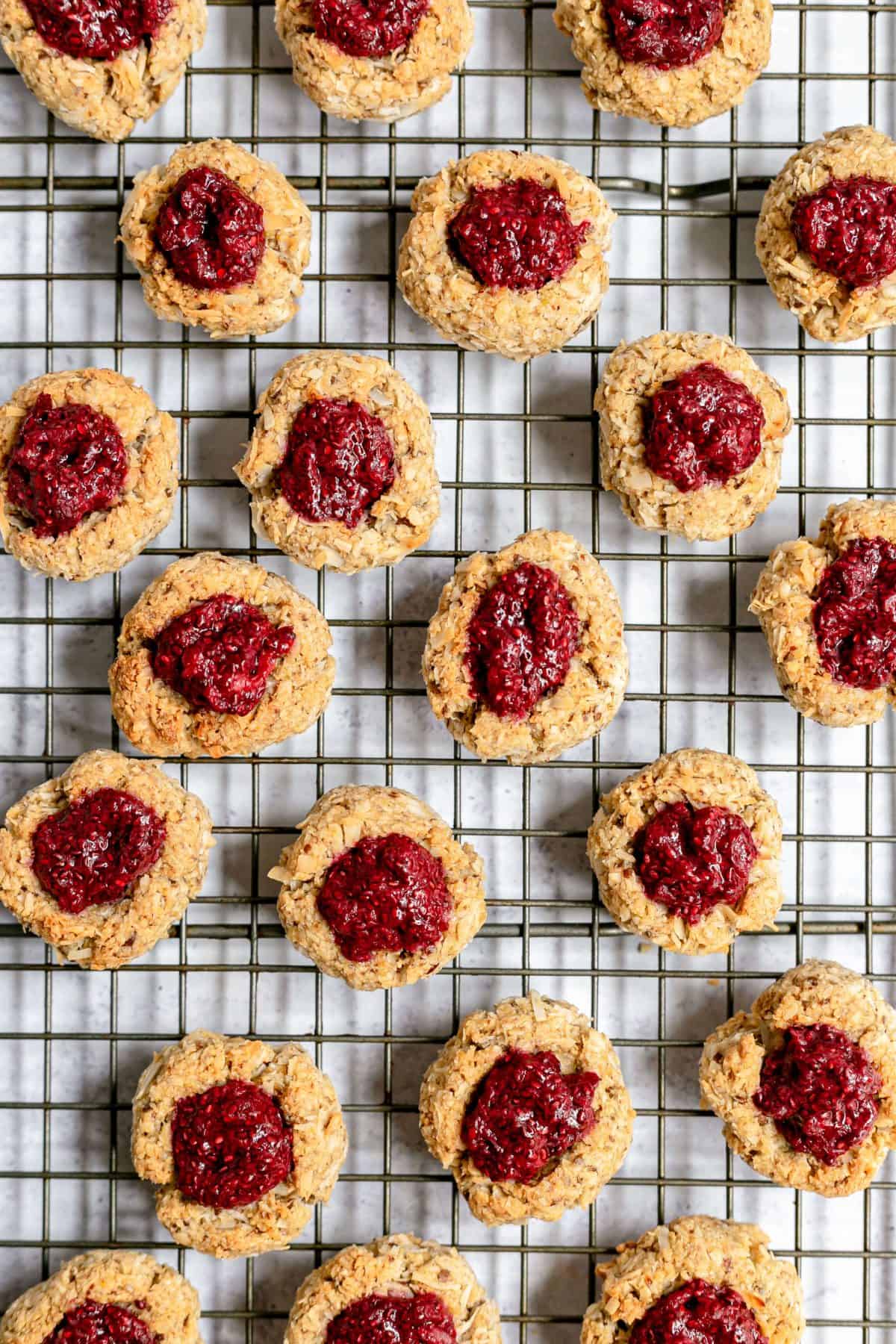 Vegan Coconut Thumbprint Cookies