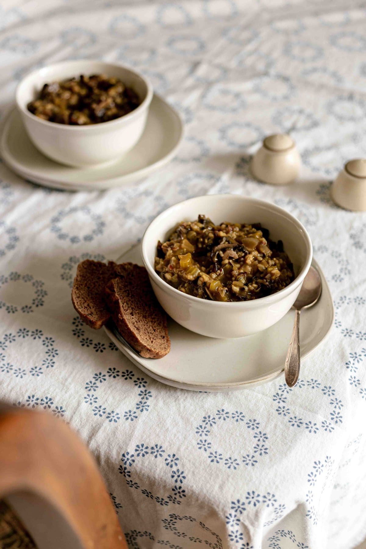Vegan Mushroom Wild Rice Soup