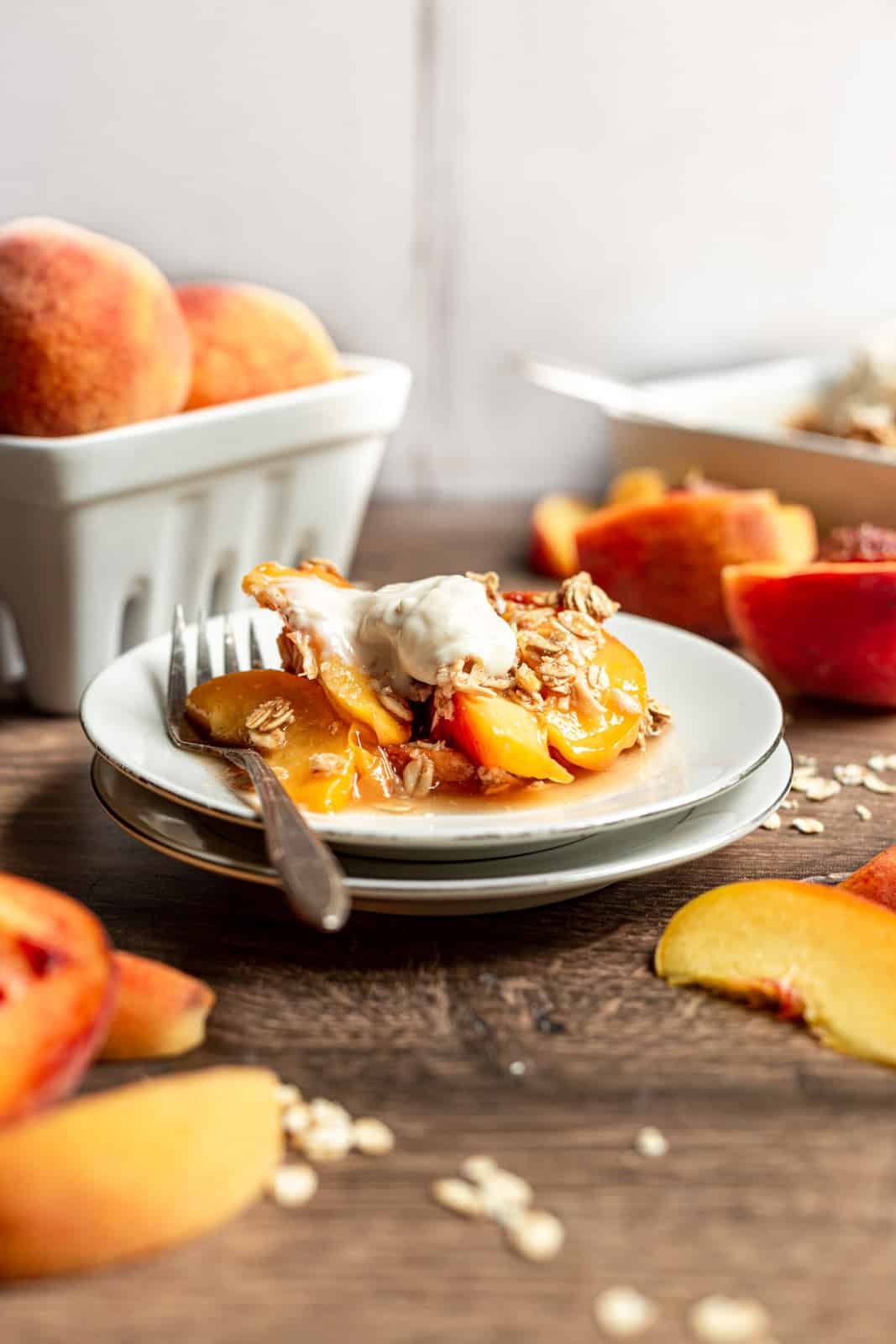 Vegan Peach Crisp