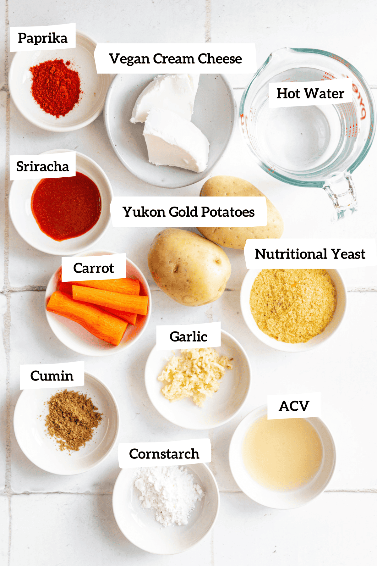 Nut Free Vegan Queso Ingredients
