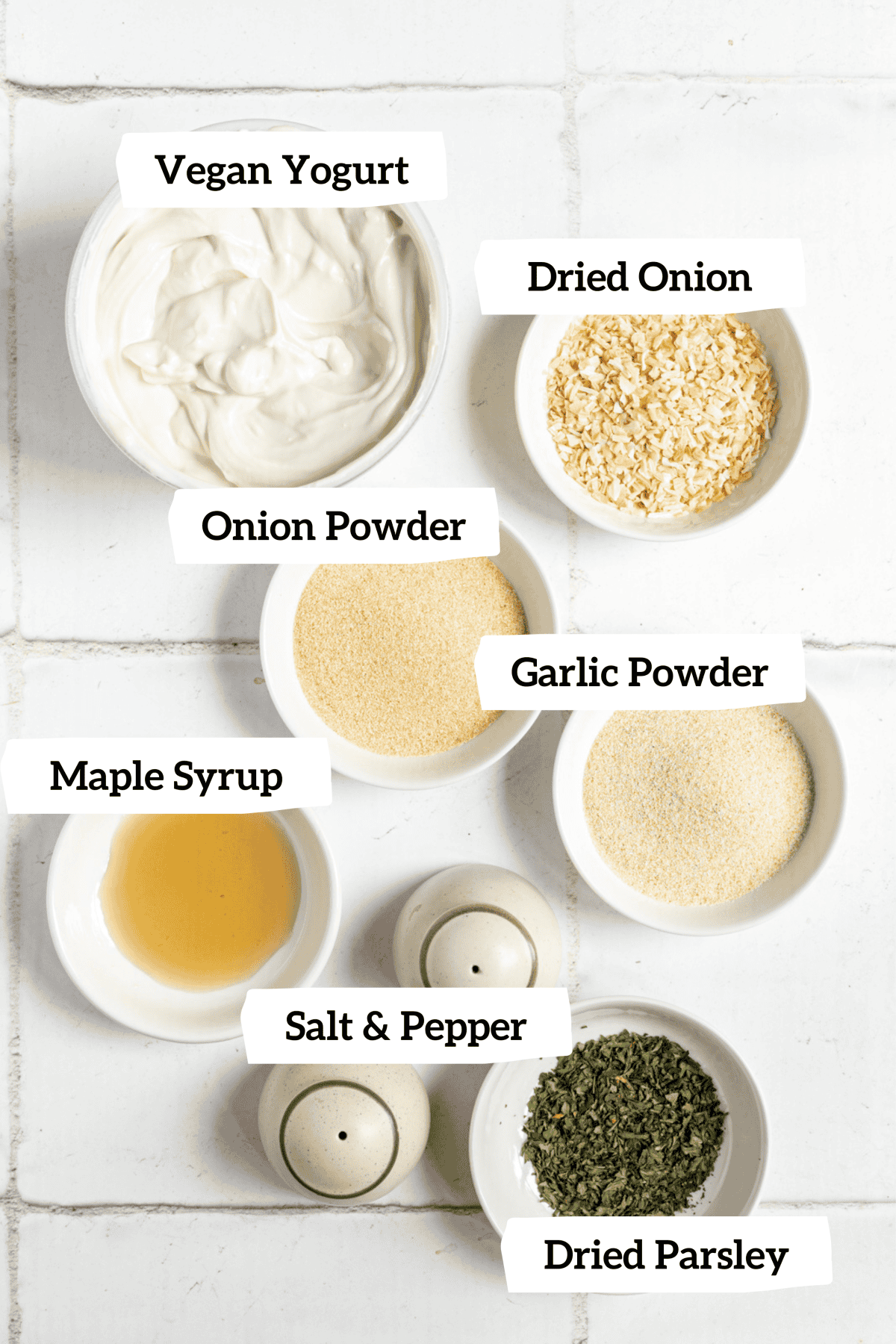 Vegan Sour Cream & Onion Dip Ingredients