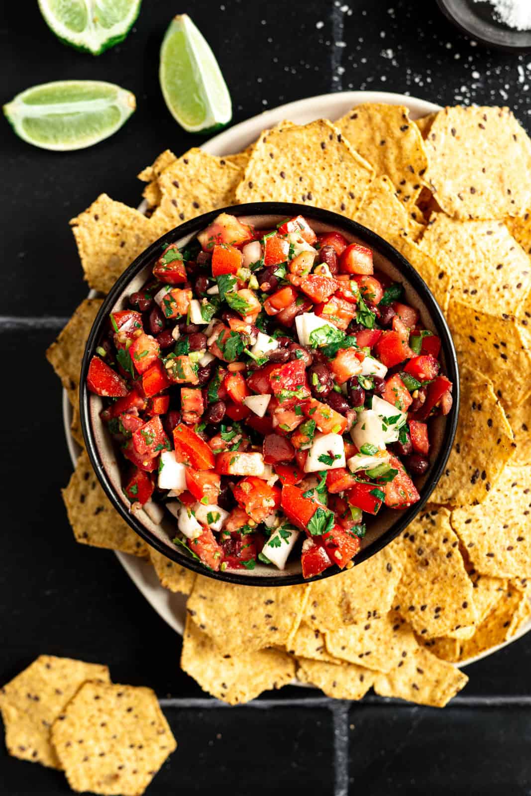 Quick and Easy Black Bean Pico De Gallo