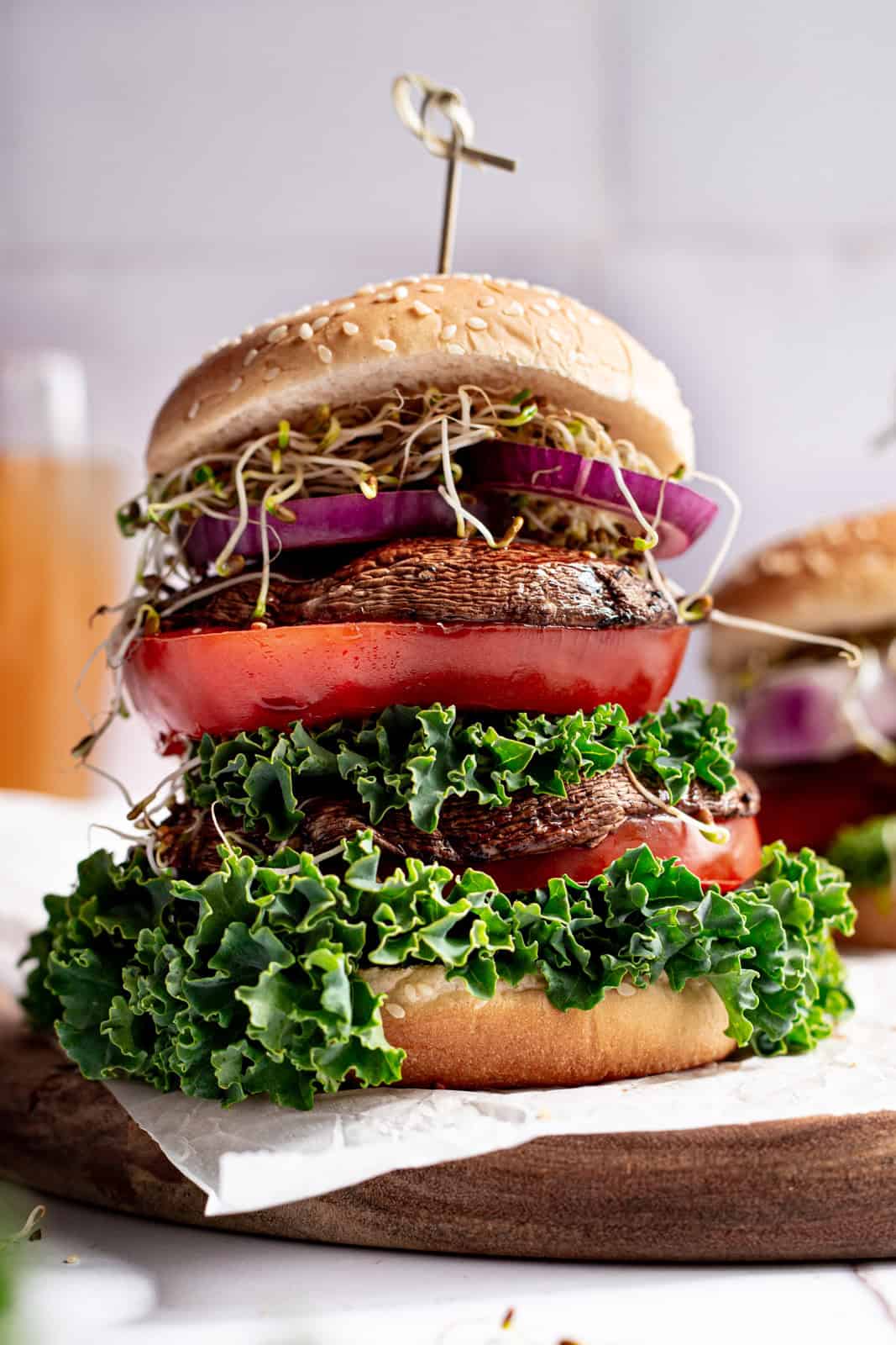 Smoked Maple Portobello Burgers