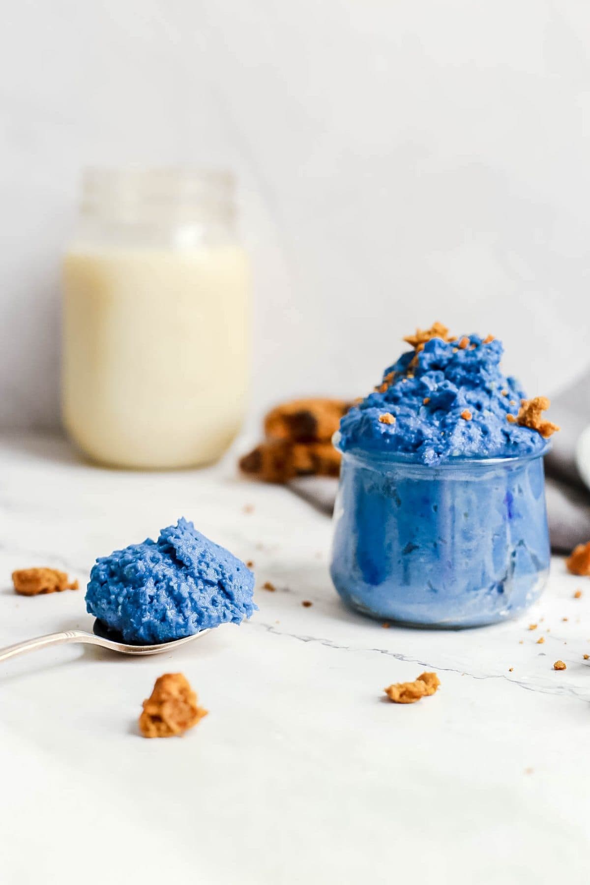 Cookie Monster Chickpea Cookie Dough