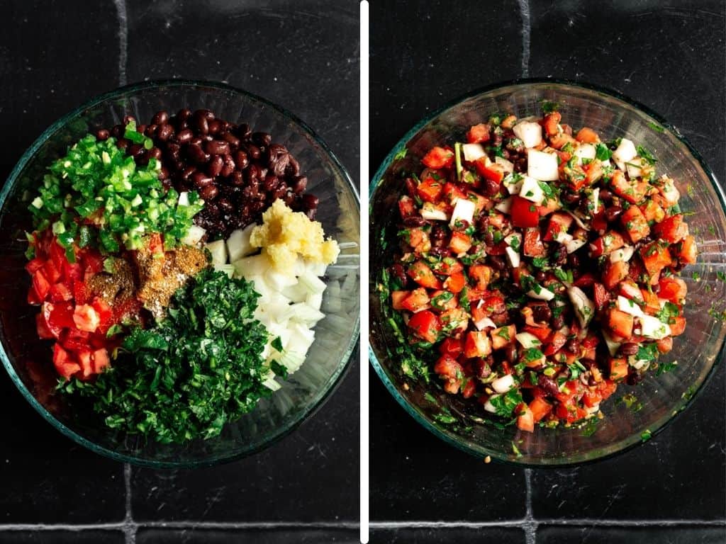 Black Bean Pico De Gallo