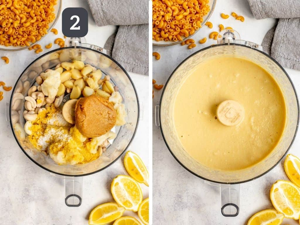 Plant-Based Garlic Mac and Cheese Step 2