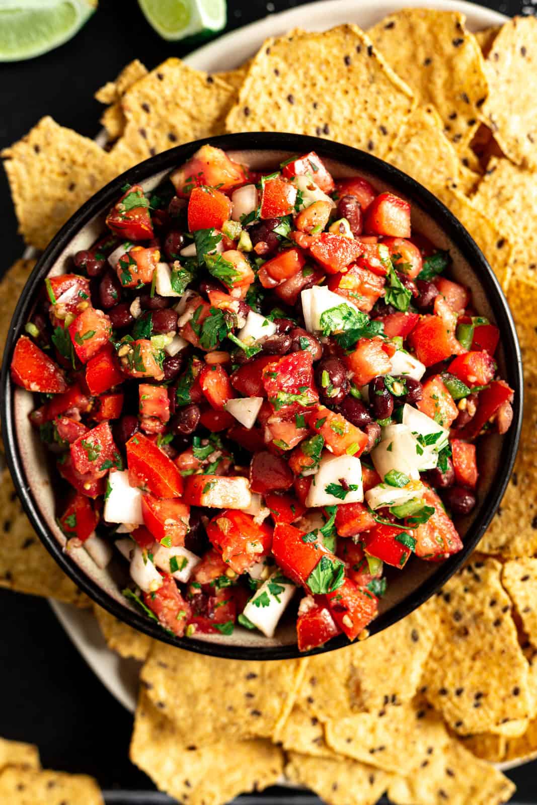Quick and Easy Black Bean Pico De Gallo