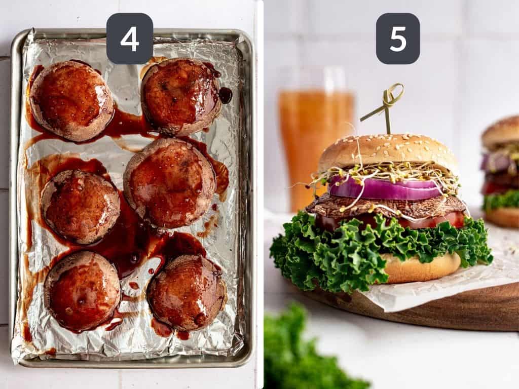 Smoked Maple Portobello Burgers