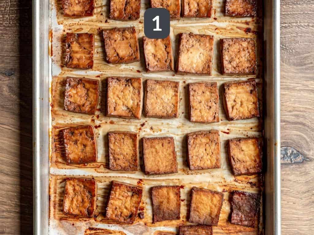 Air Fryer Cauliflower Rice Bowls Step 1 - make the protein.