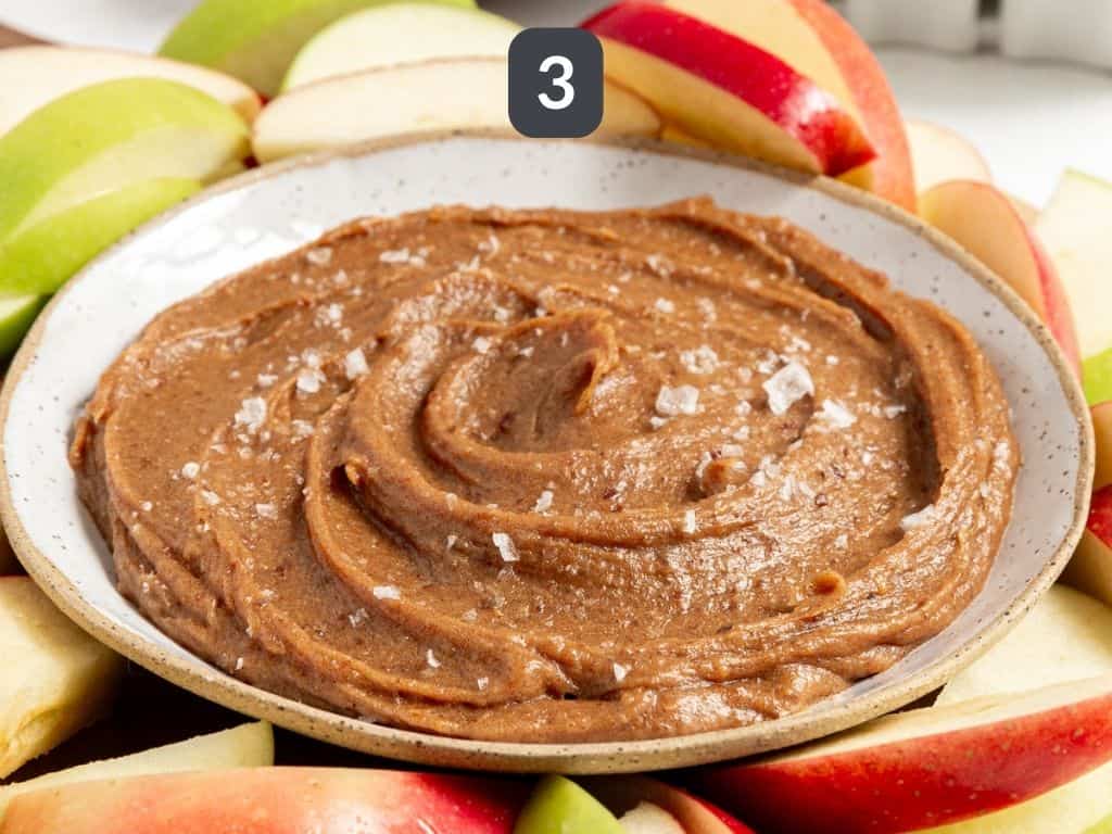 Vegan Date Caramel Sauce Step 3 - serve