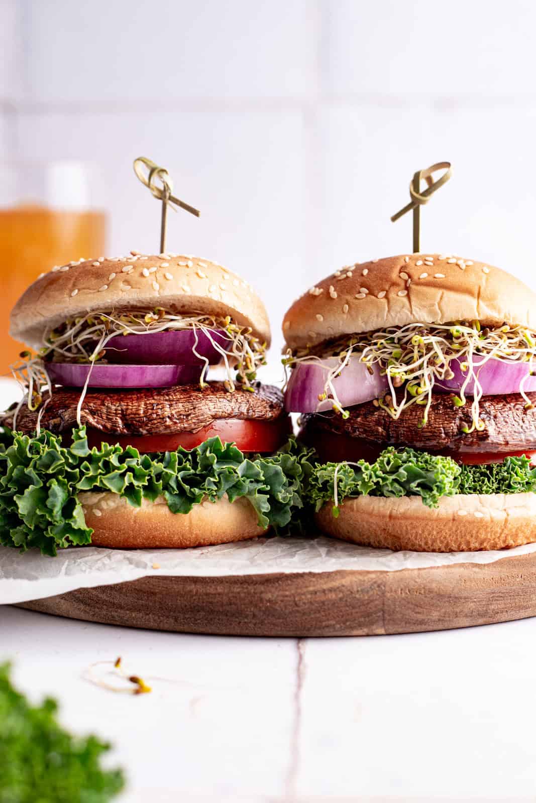 Smoked Maple Portobello Burgers