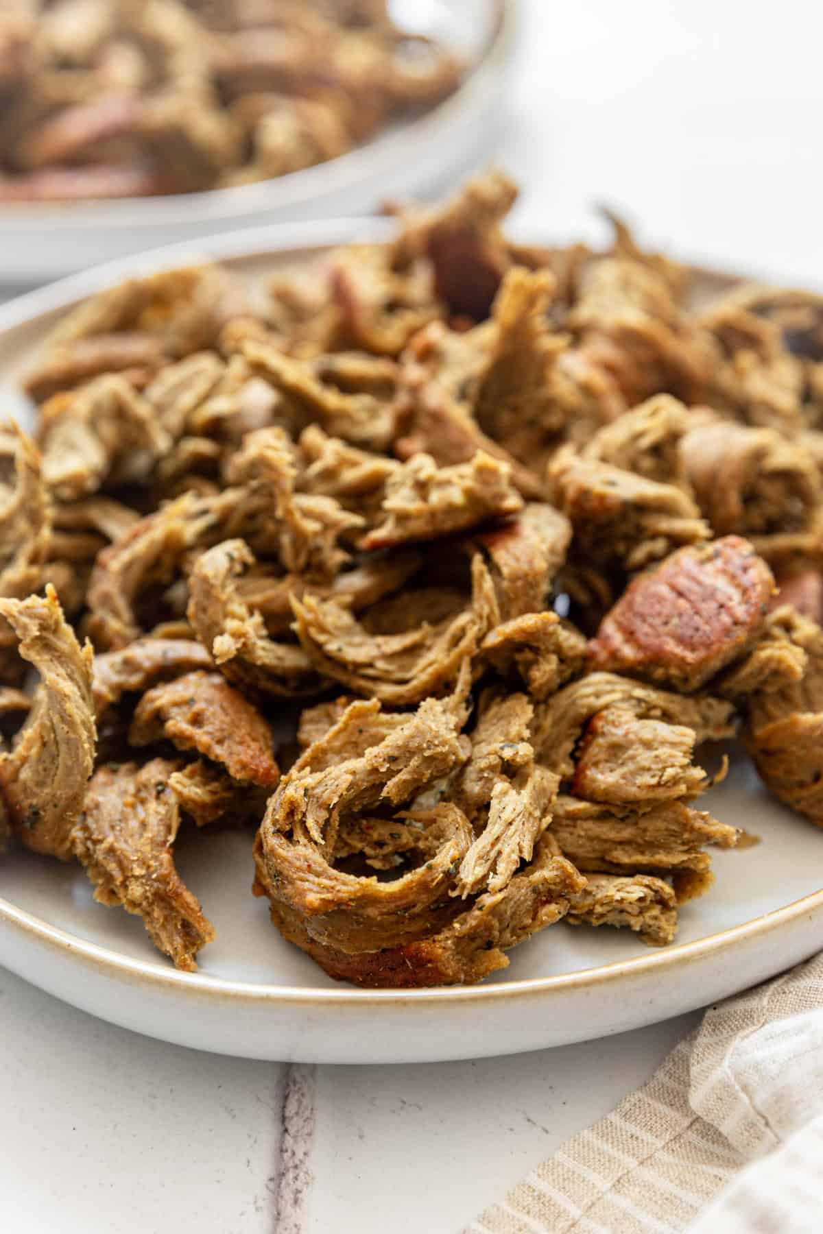 A plate of Vegan Seitan Chicken.