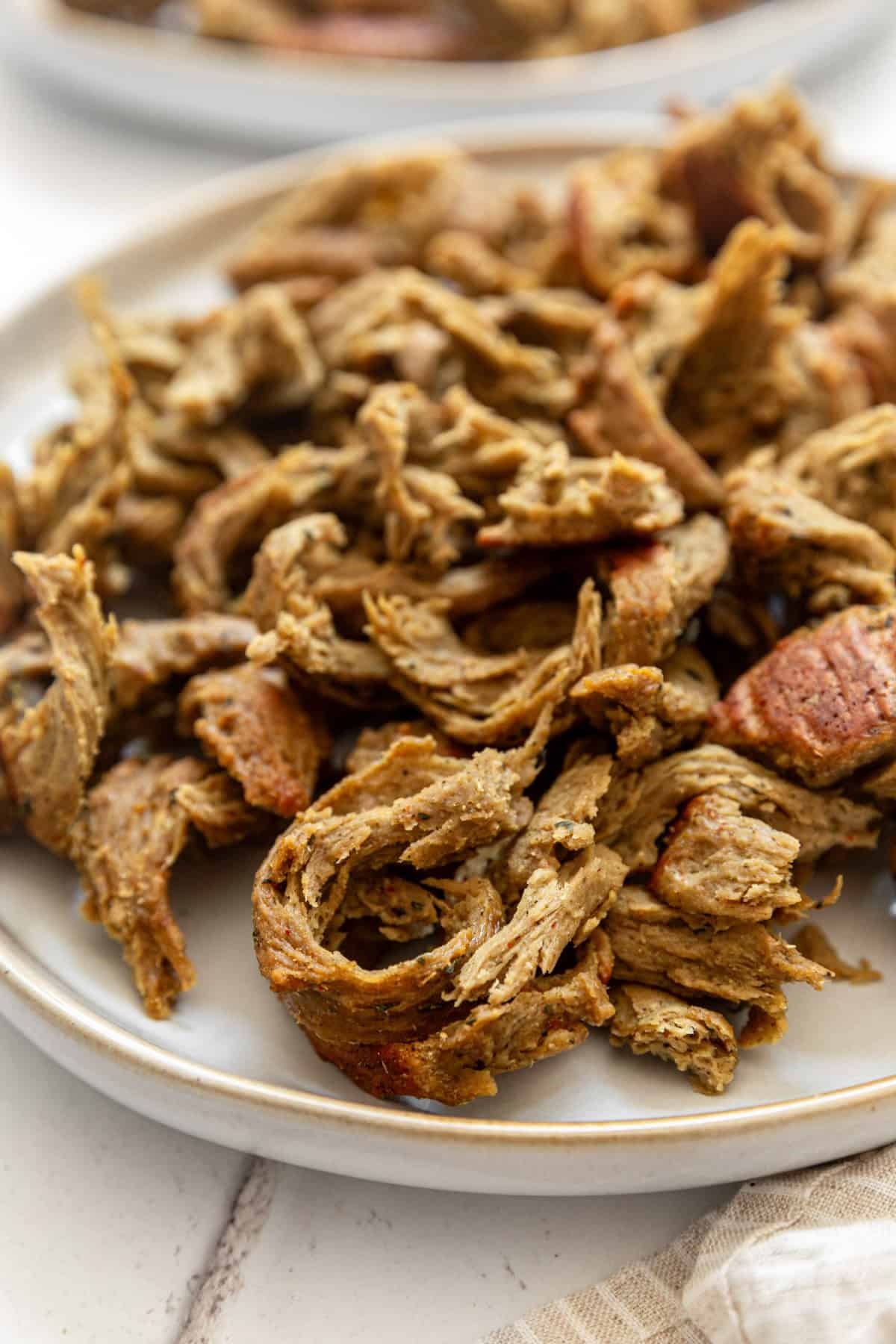 A plate of Vegan Seitan Chicken.