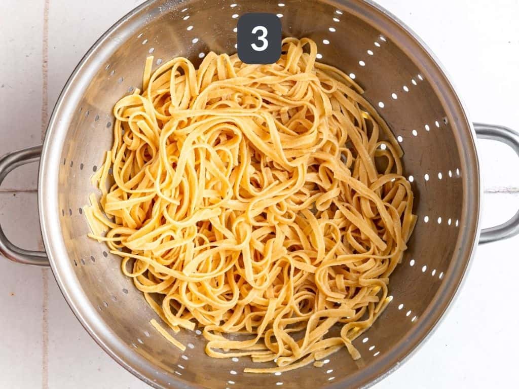 Black Lentil Bolognese Step 3 - cook the pasta.