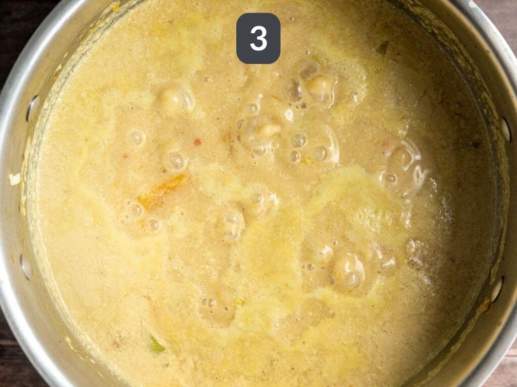 Vegan Butternut Squash Leek Soup Step 3 - add the remaining ingredients.