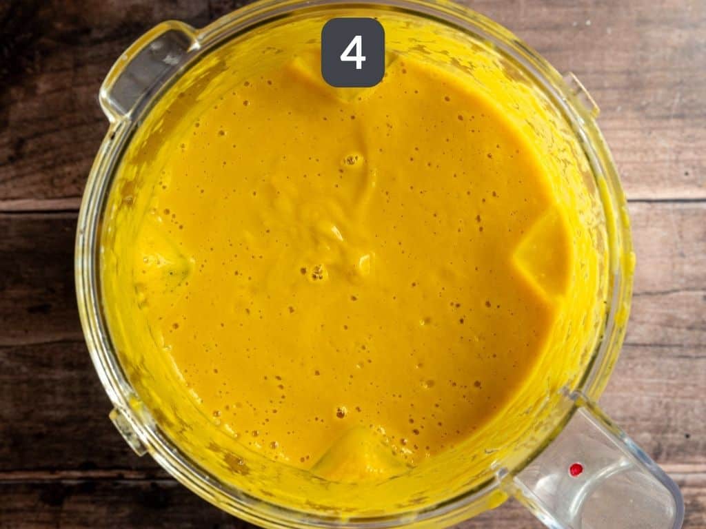 Vegan Butternut Squash Leek Soup Step 4 - blend.