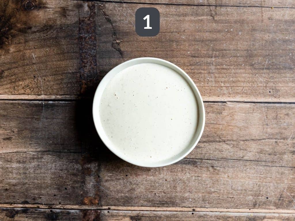 Vegan Butternut Squash Leek Soup Step 1 - make cashew cream.