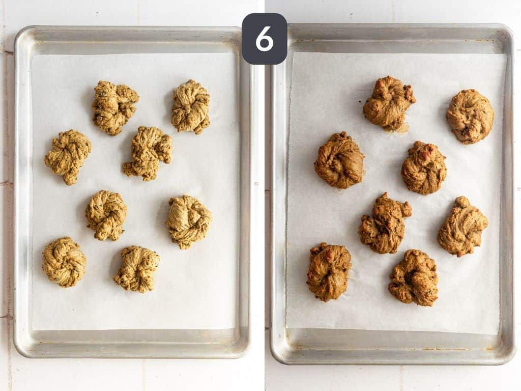 Vegan Seitan Chicken Step 6 - bake.