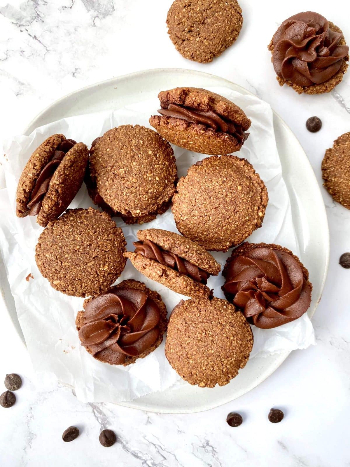 Plant-Based Mocha Sandwich Cookies