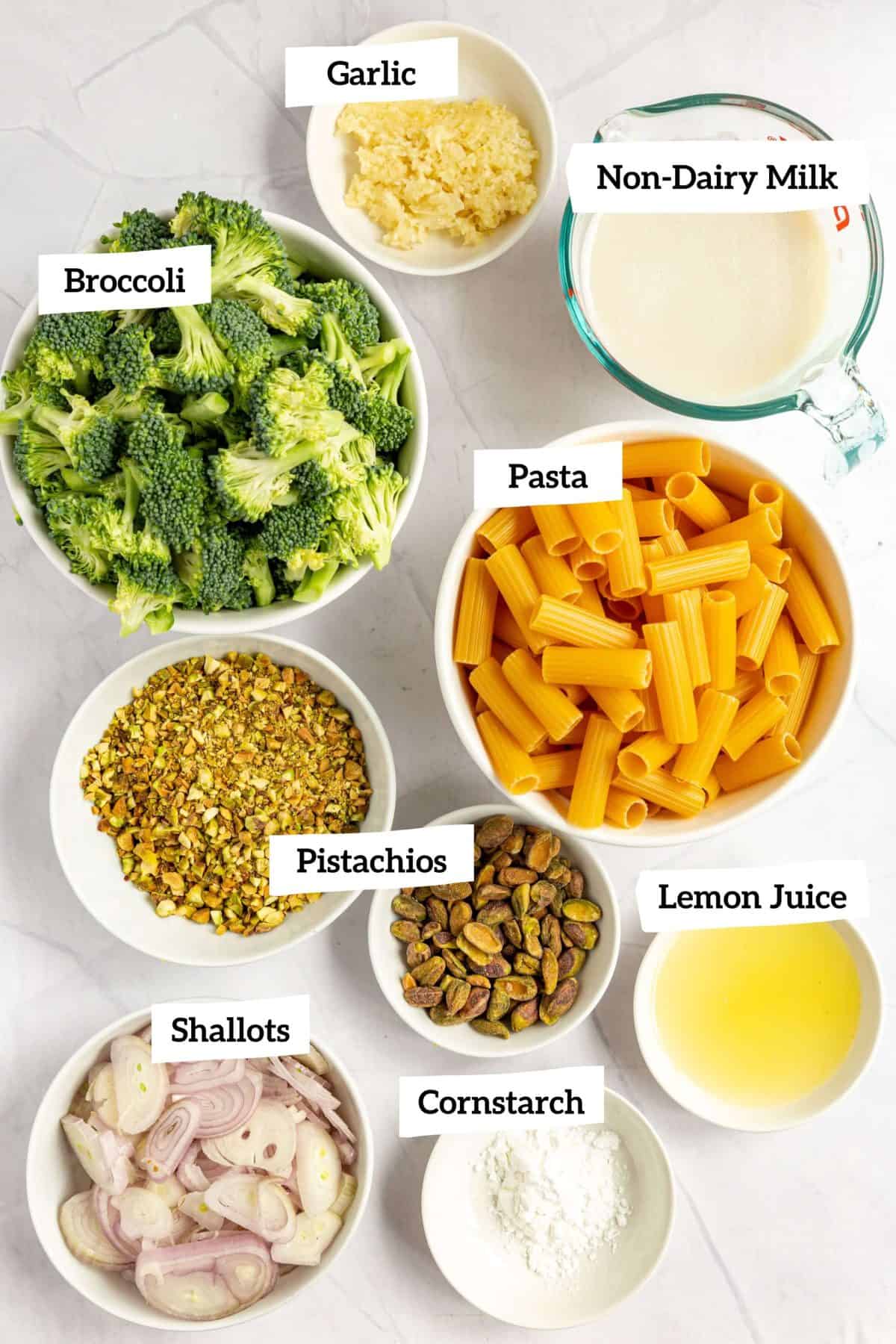 Vegan Pistachio Pasta Sauce Ingredients