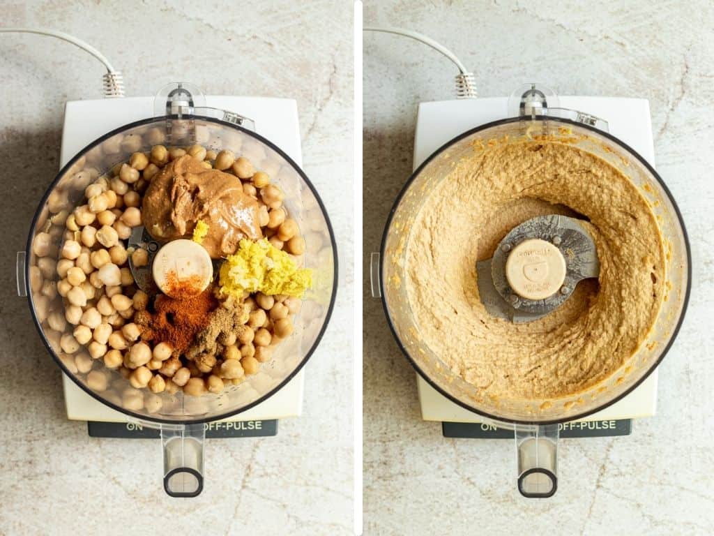 Thai Peanut Hummus Steps