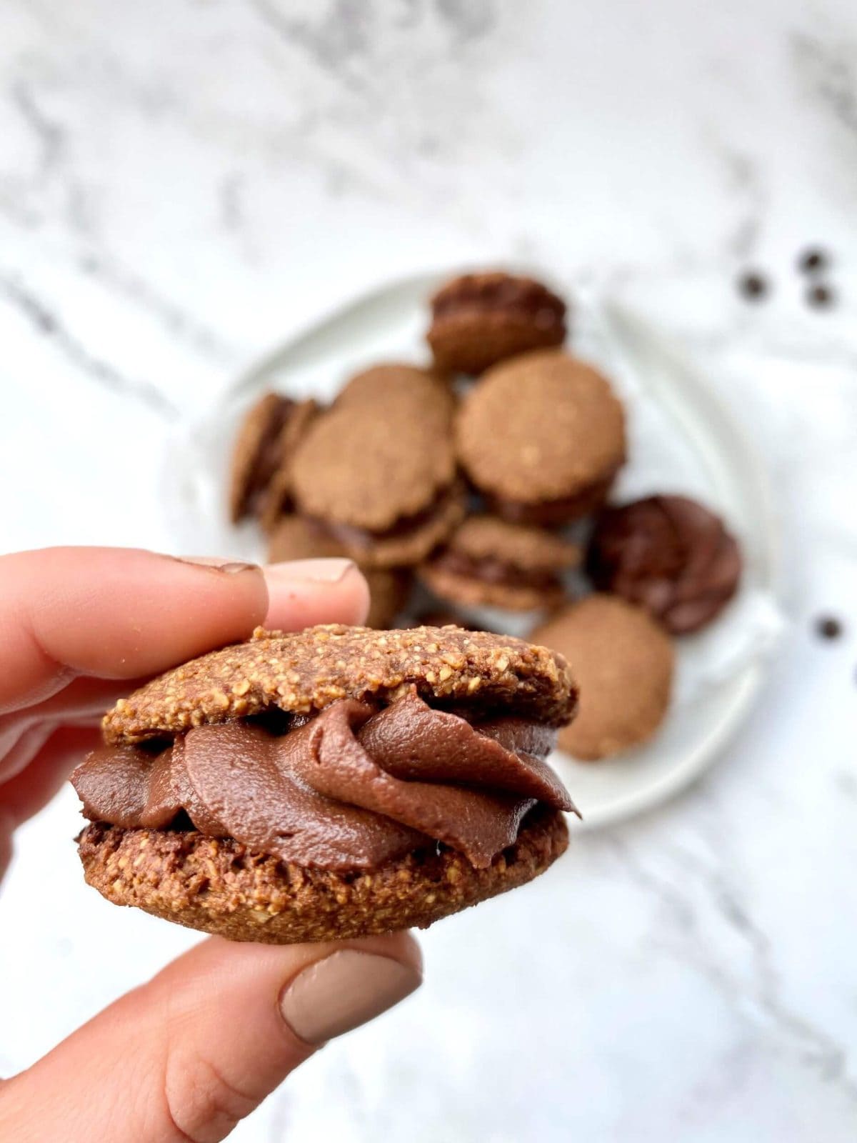 Plant-Based Mocha Sandwich Cookies
