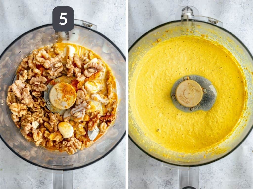 Oil-Free Purple Sweet Potato Fries with Walnut Turmeric Aioli Step 5