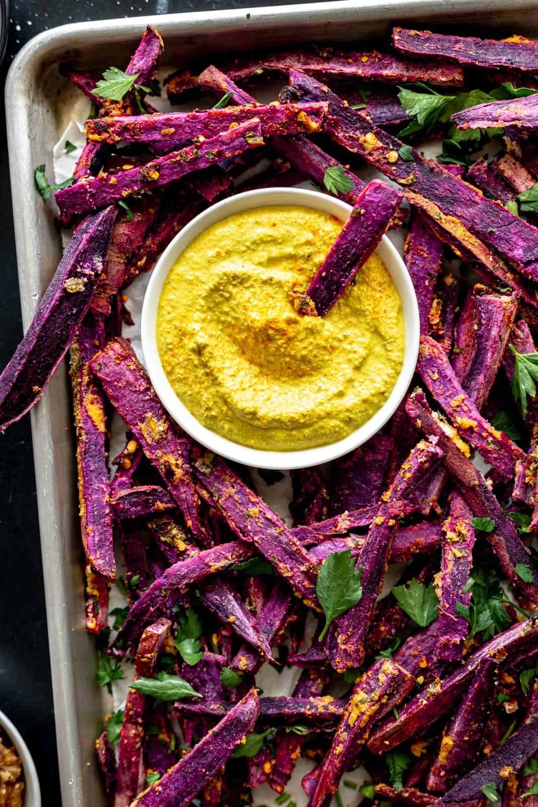Oil-Free Purple Sweet Potato Fries