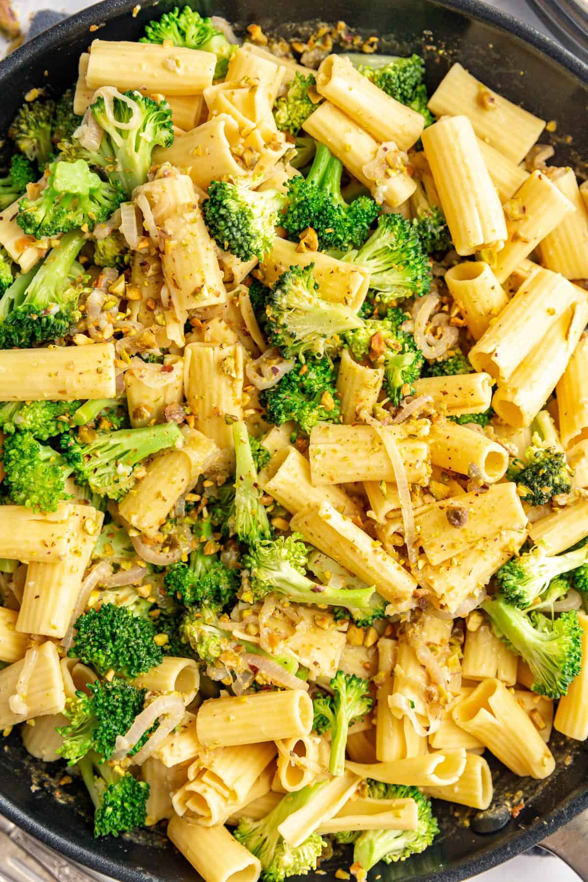 Vegan Pistachio Pasta Sauce in pan