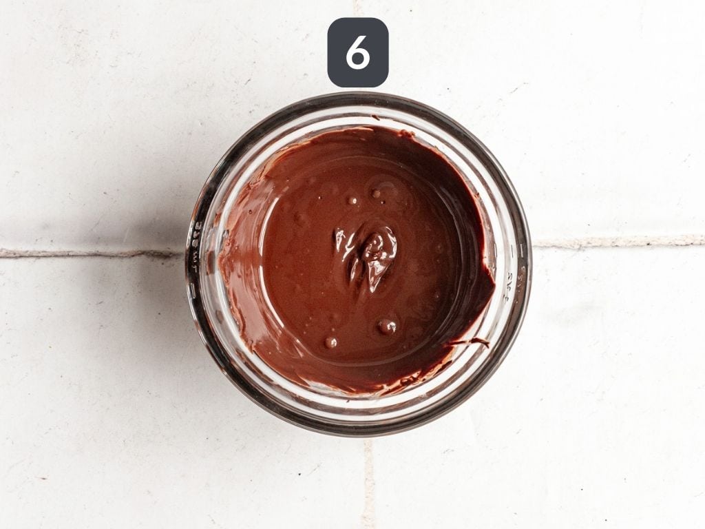 Vegan Chocolate Peppermint Cookies Step 6 - melt the chocolate.