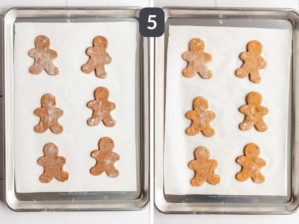 Vegan Gluten Free Gingerbread Cookies Step 5 - bake, then let cool.