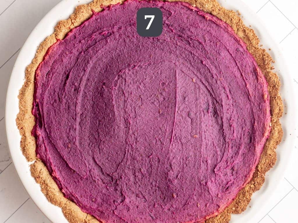 Vegan Purple Sweet Potato Pie Step 7