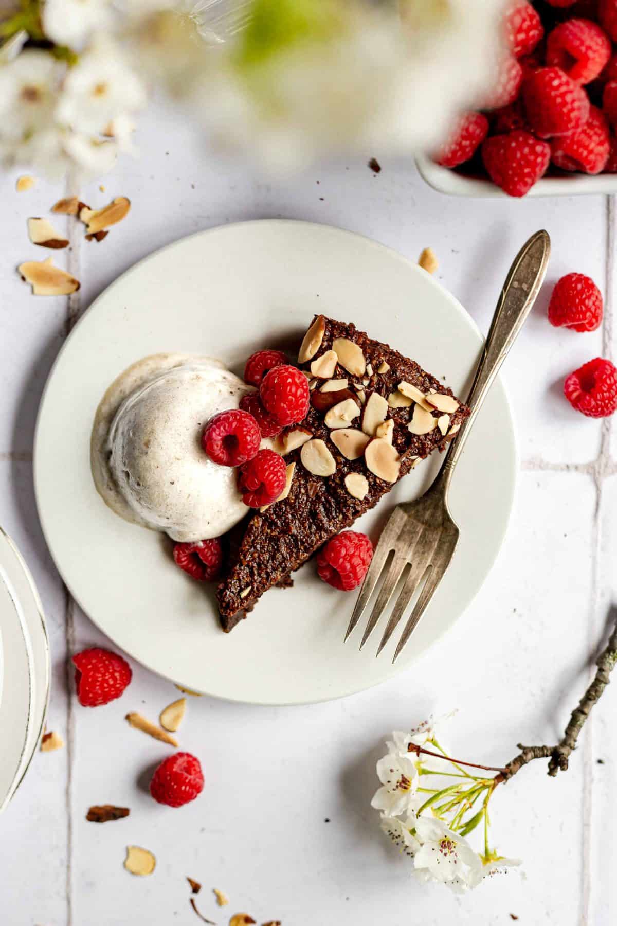 Plant-Based Chocolate Almond Torte