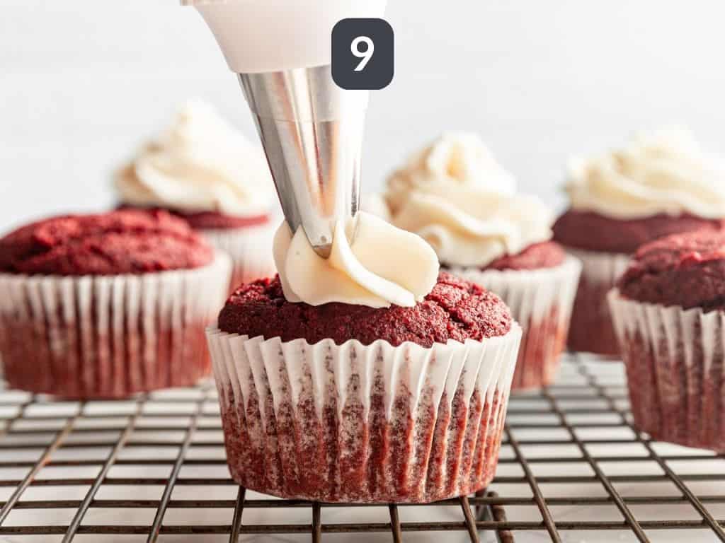 Gluten-Free Vegan Red Velvet Cupcakes Step 9