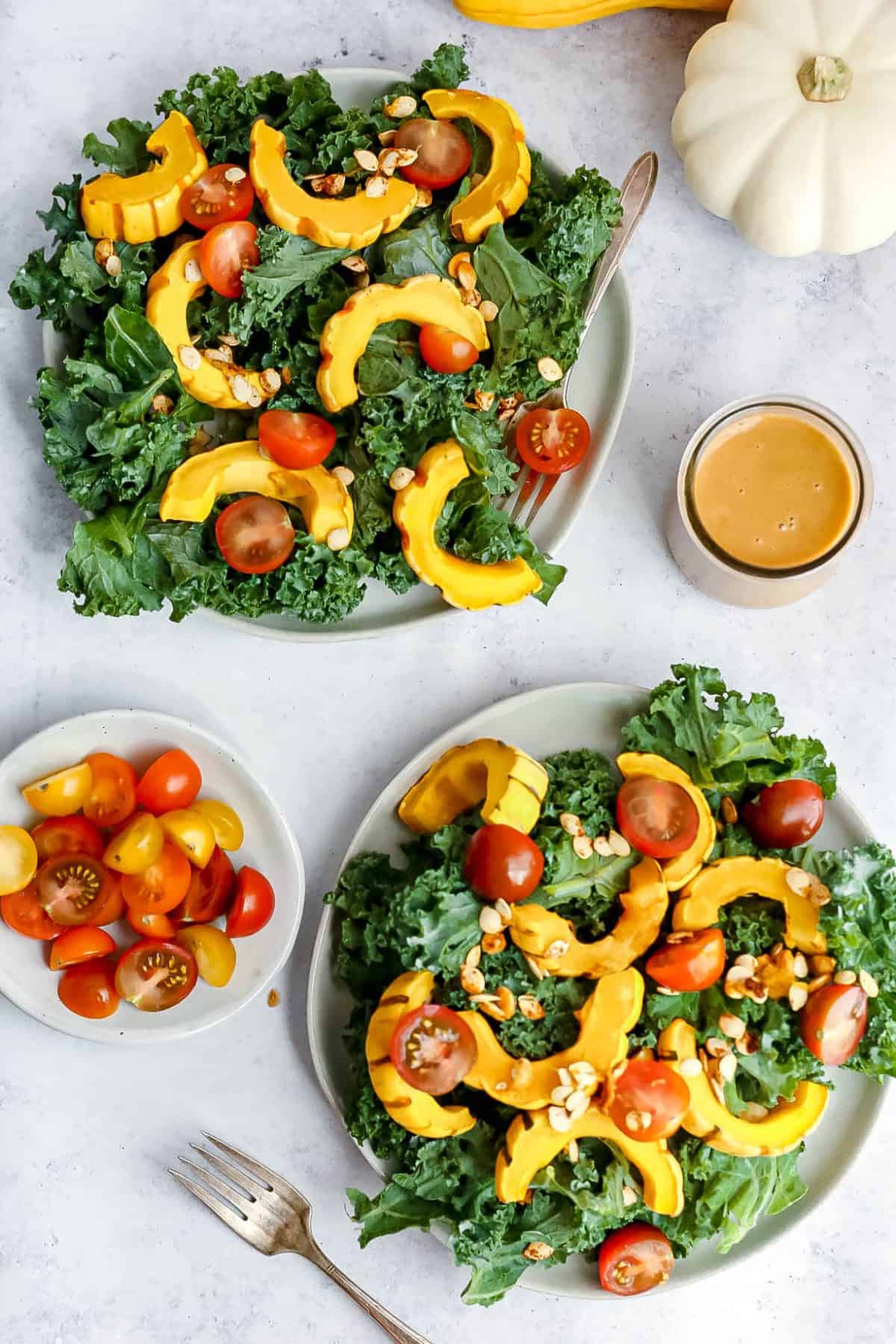 Delicata Squash Kale Salad