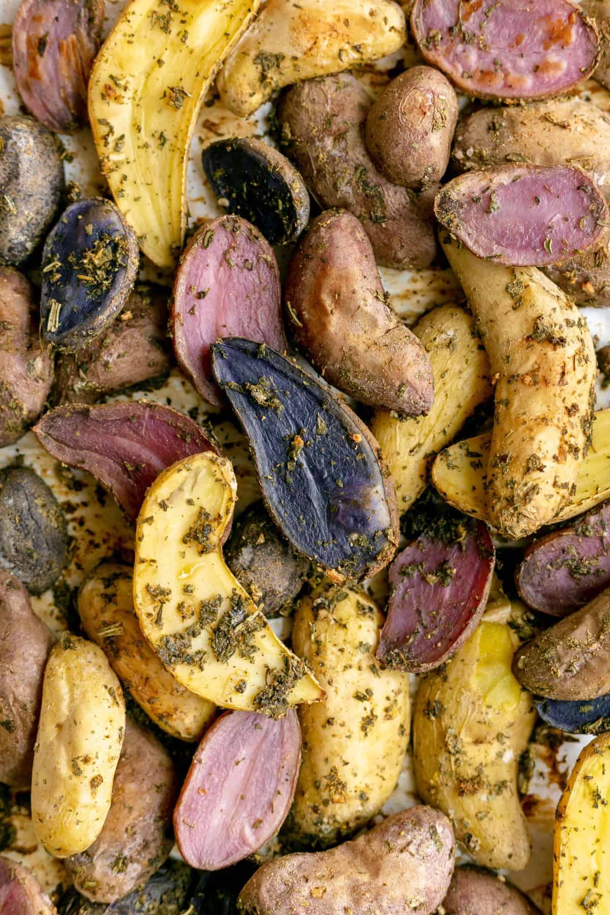 Easy Oil-Free Herb Roasted Fingerlings