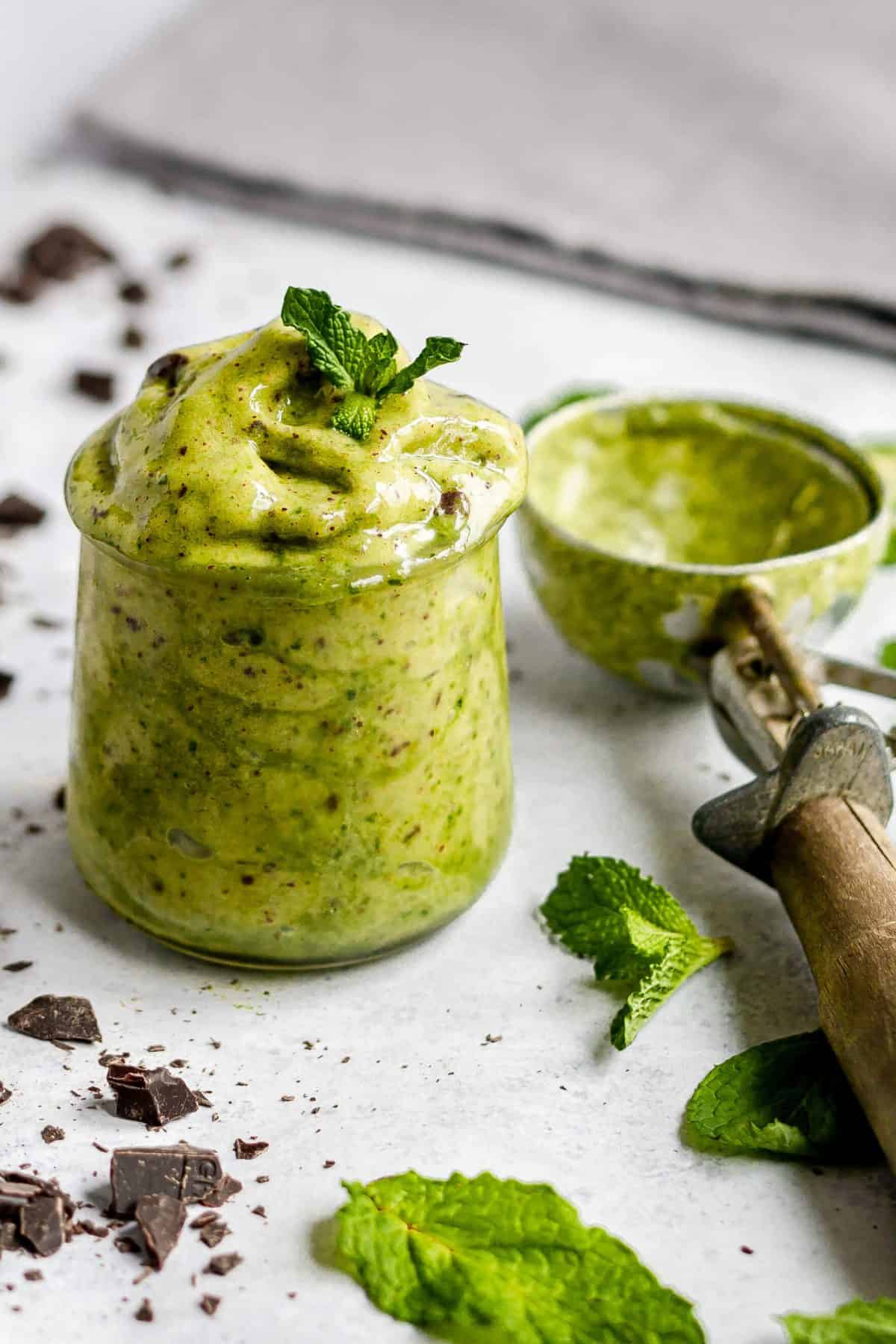 Mint Chocolate Chip Soft Serve