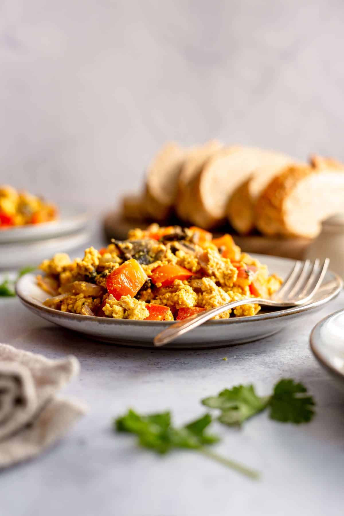 Oil-Free Vegan Tofu Scramble