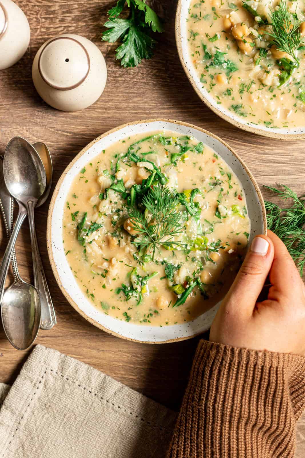 Chickpea Yogurt Soup