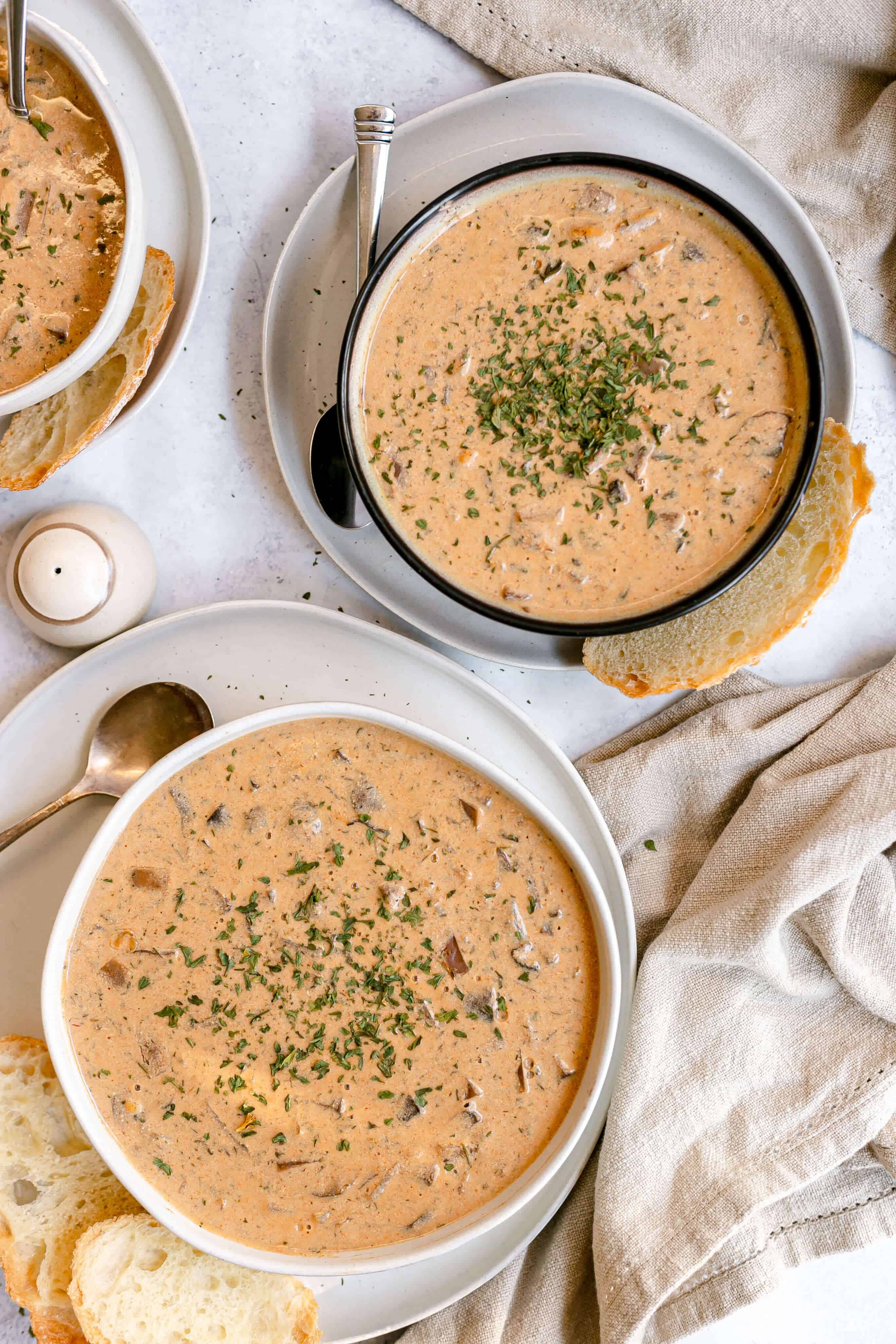 Plant-Based Hungarian Mushroom Soup